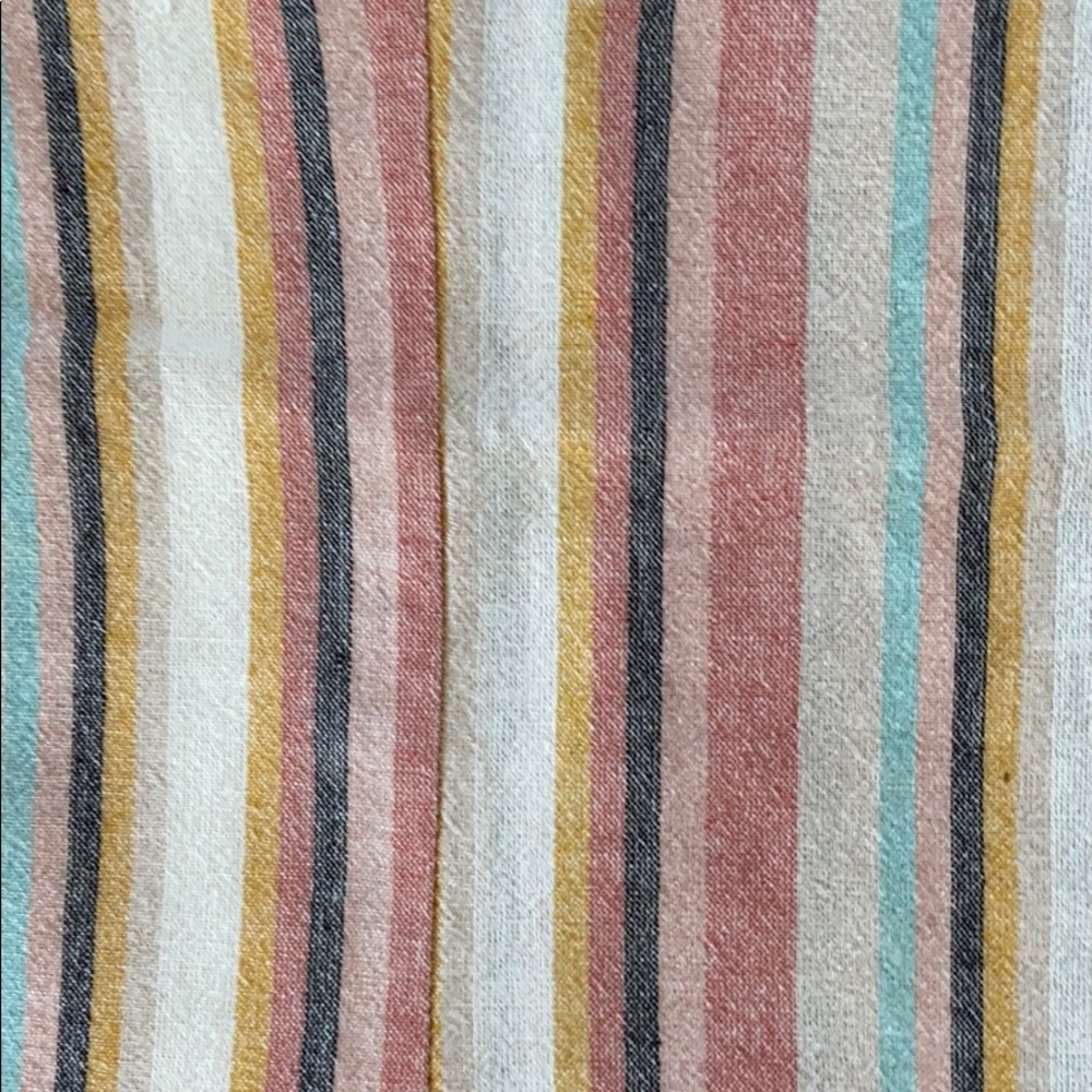 Madewell Cover-Up Romper in Rainbow Stripe - Picture 8 of 12